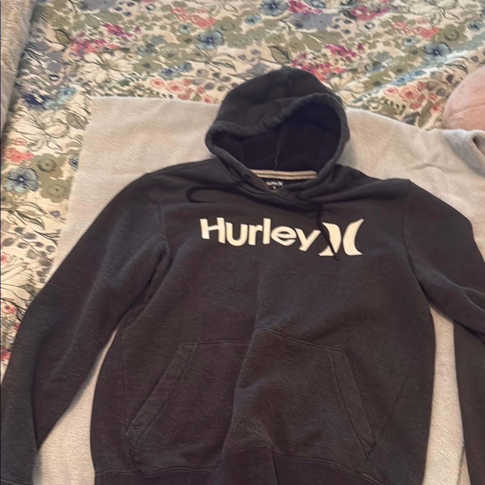 Hurley Men's Charcoal Hoodie Sweater